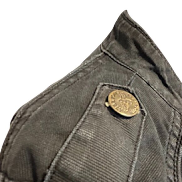 Blanc Noir Waxed Cotton Motorcycle Jacket | Size M - Picture 5 of 16